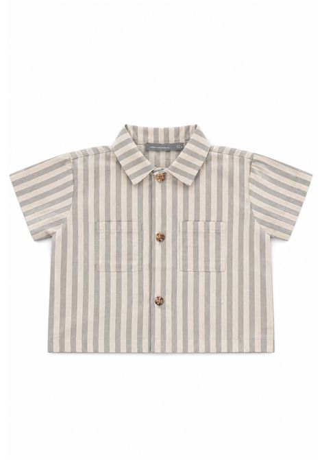Camicia rigata MINIMU' KIDS | 1705 430 FONTE0553 SKY PEARL